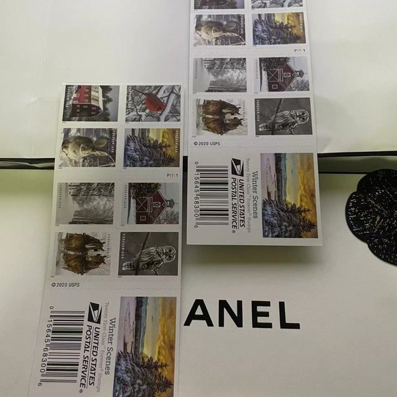 Winter Scenes 50 Books Forever Stamps - Picture 3 of 5